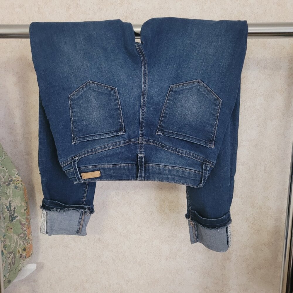 Skinny Blue Jeans Cuffed Size 9 Womens/Juniors True Craft